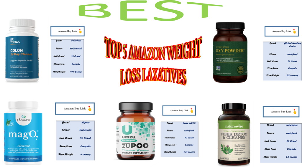 top 5 weight loss laxatives